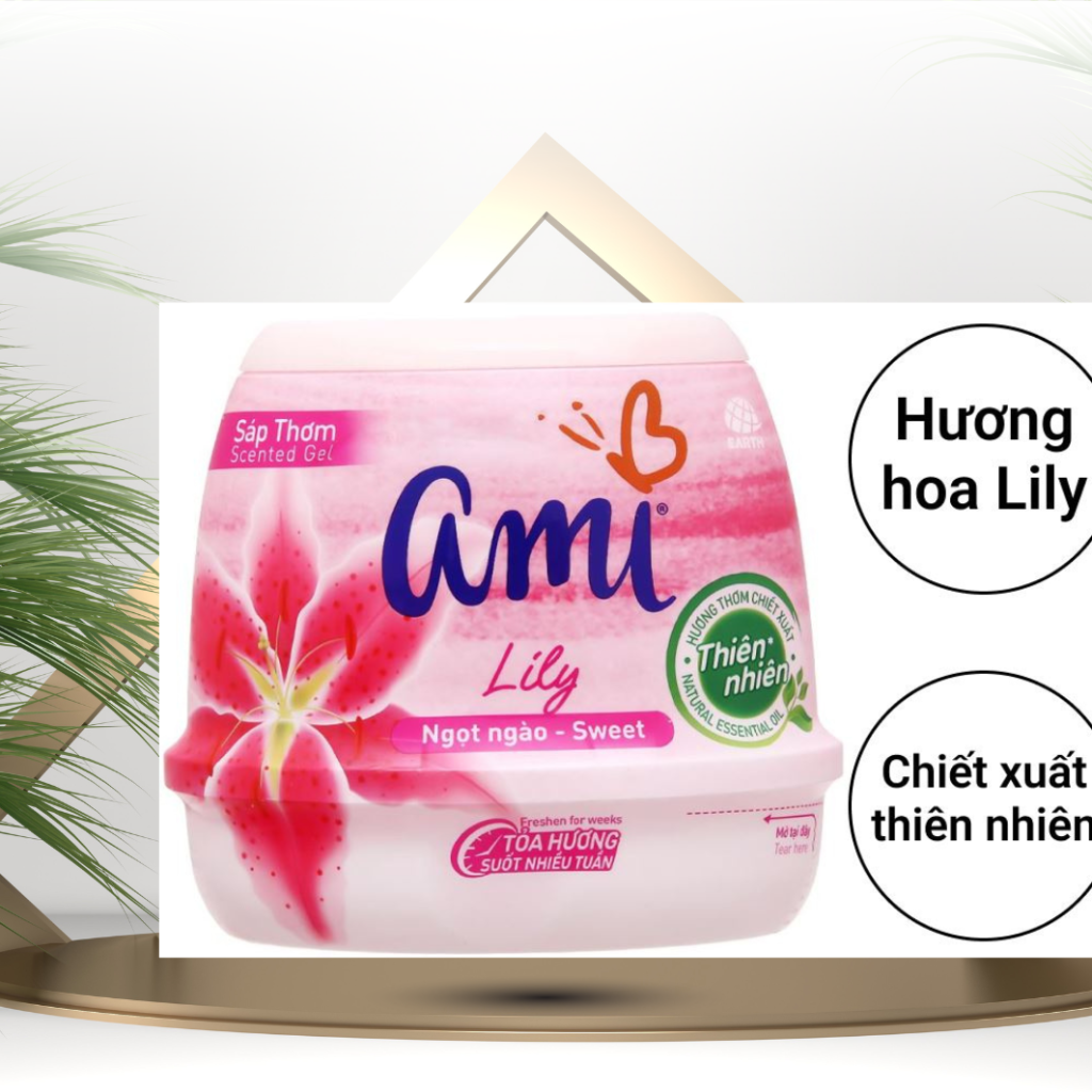Sáp thơm Ami Hương hoa lily 200g - BHX