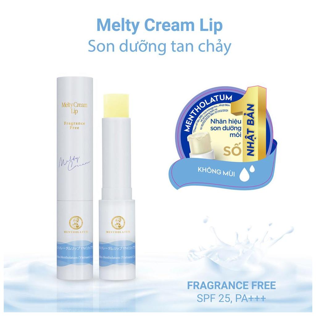 Son dưỡng môi Melty Cream không mùi 2.4g