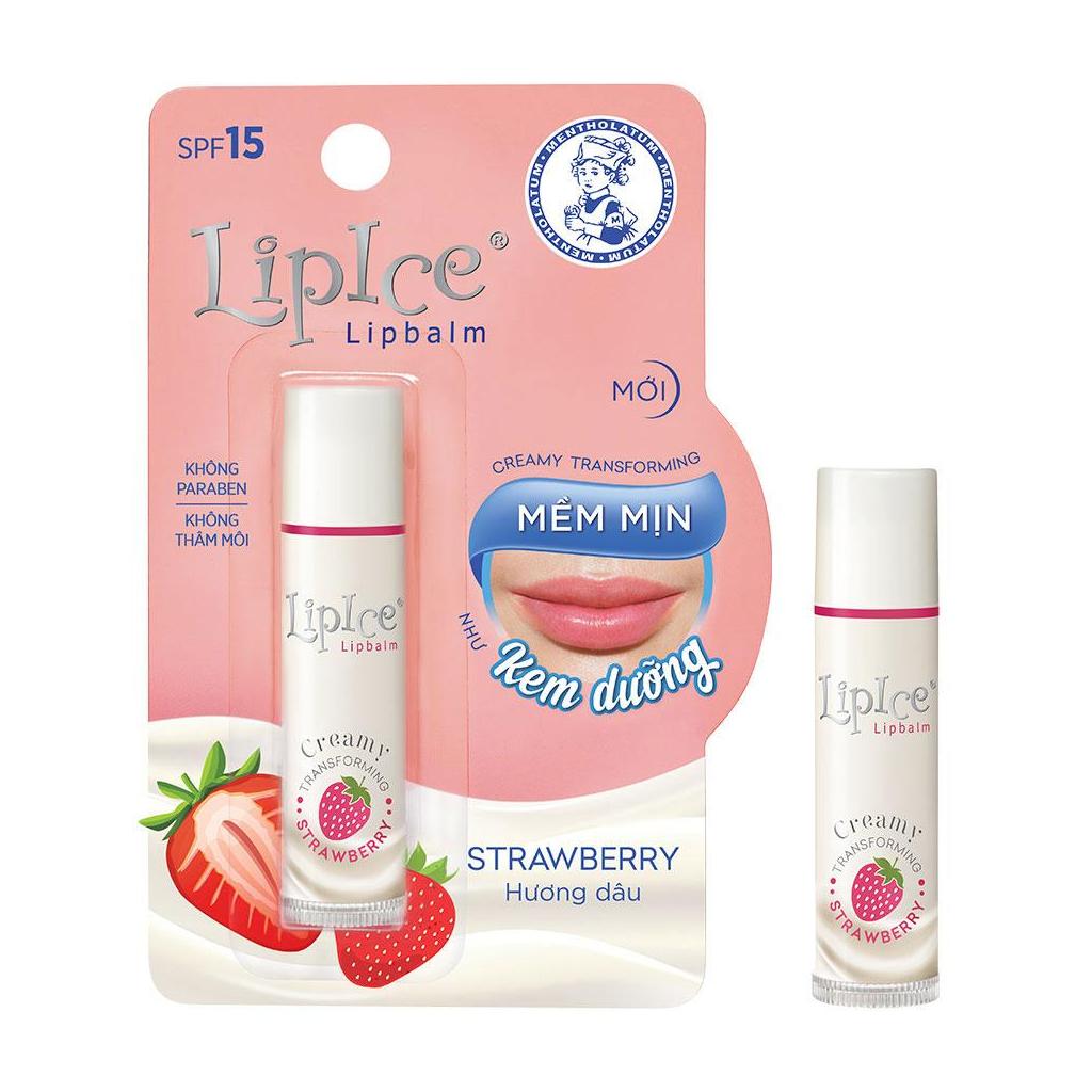 Son dưỡng môi hương dâu – LipIce Strawberry 4.3g
